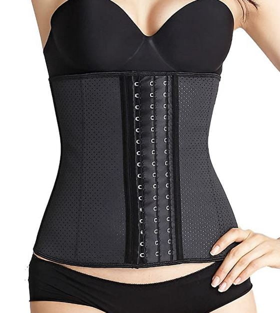 plus size latex waist trainer