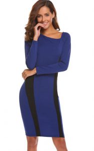 12 Cute Cheap Professional Clothes & Dresses |Navy blue Dress for Work ...