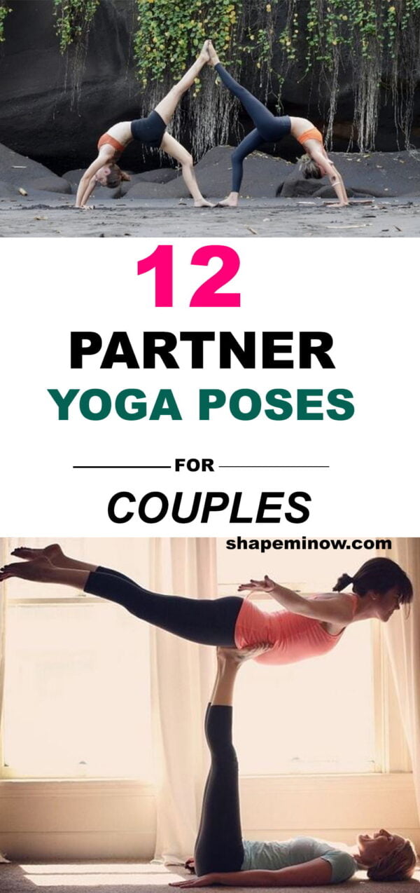 12 Easy Yoga Poses for Two People( Friends, partner or couples Yoga ...