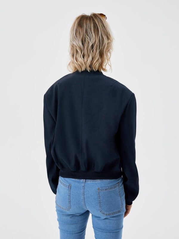 navy blue bomber jacket womens
