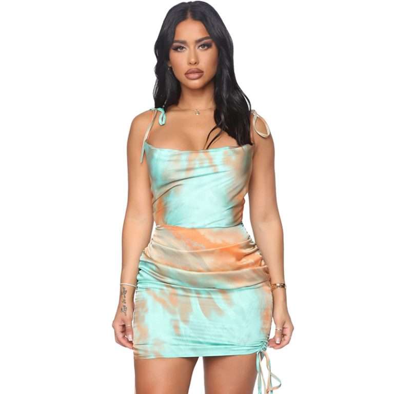 Stretch Slim Fit Seam Button Bandage Dress | ShapeMiNow