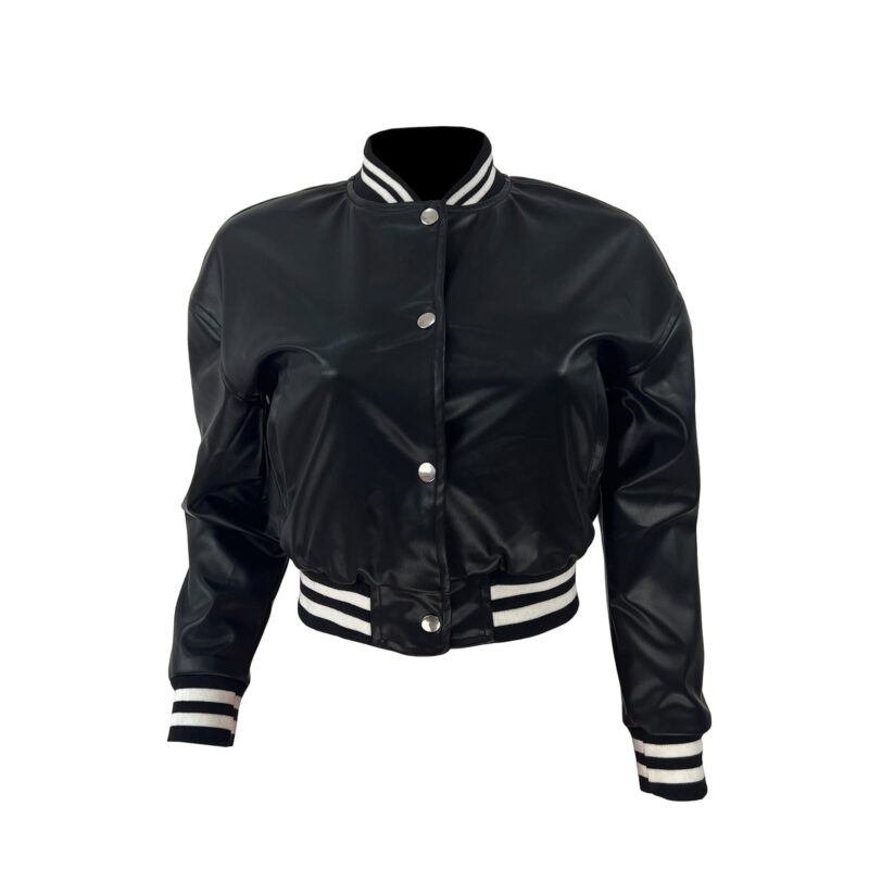 shapeminow Autumn Windproof Leather Black Bomber Jacket Women13 | ShapeMiNow is your go-to store for all kinds of body shapers, dresses, and statement pieces.