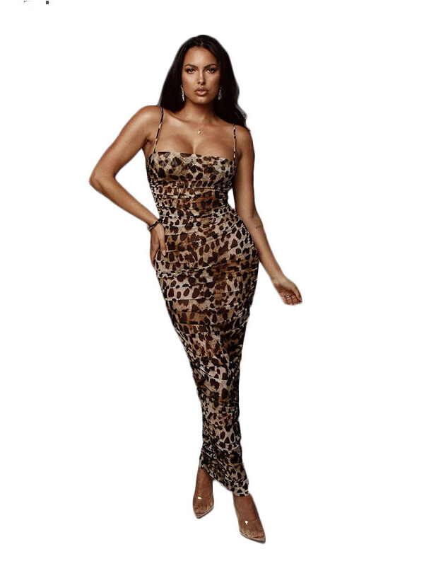 Box Neck Strings Slim Fit Dress