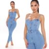 Miss Chic Casual Elastic Denim Jumpsuit 11 shapeminow 23613265143022 | ShapeMiNow is your go-to store for all kinds of body shapers, dresses, and statement pieces.