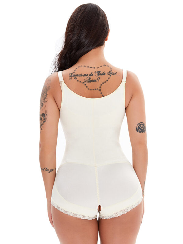 Seamless Firm Control Corset Zipper Bodysuit