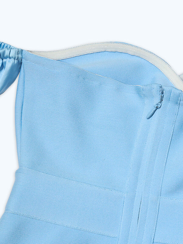 Balloon Removable Sleeves Midi Dress