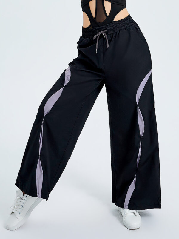 High Waist Lace-up Sports Casaul Loose Woven Pants