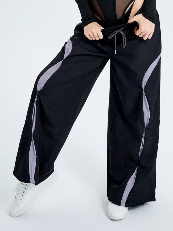 High Waist Lace-up Sports Casaul Loose Woven Pants