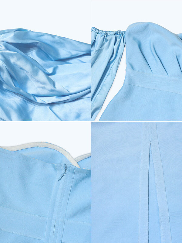 Balloon Removable Sleeves Midi Dress