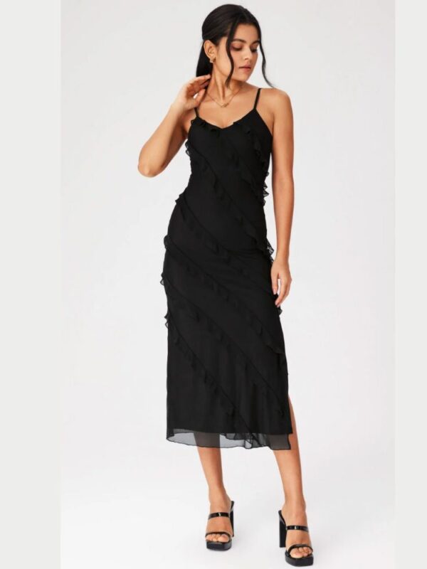 Diablo -Lorion Edge Sexy Split Little Black Skirt