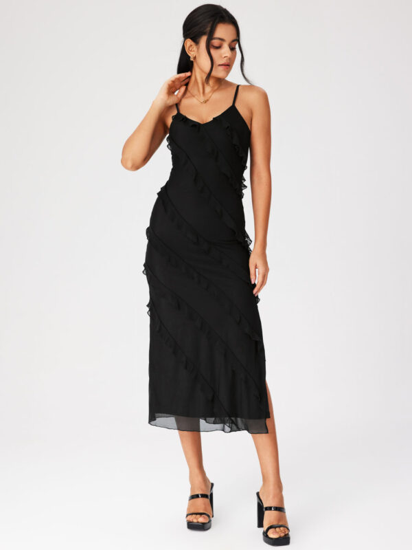 Diablo -Lorion Edge Sexy Split Little Black Skirt