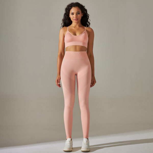Seamless Tight Fit Sports And Yoga Legging Set.