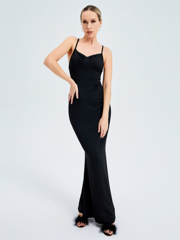 Cross Suspenders Backless Swing Skirt  Bodycon Dress