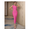 One sleeve Slim Fit Knitted Bandage Dress 22 One Sleeve Slim Fit Knitted Bandage Dress