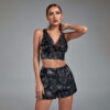 Jacquard 2 Piece Evening Party Outfits 7 Jacquard 2 Piece Evening Party Outfits Black 1
