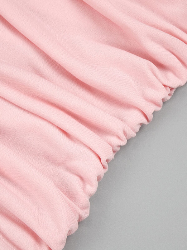 3D FlowerTurtleNeck Sleeveless Bodycon Dress