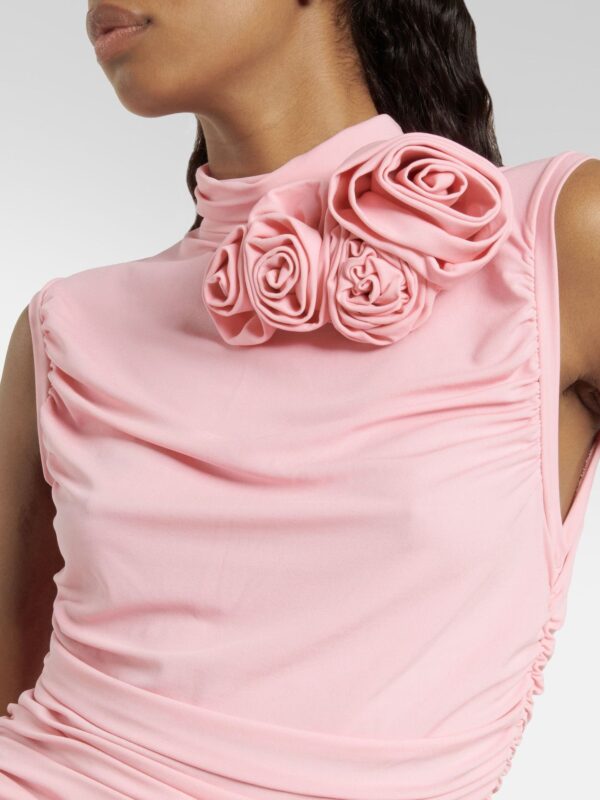 shapeminow 3D FlowerTurtleNeck Sleeveless Bodycon Dress