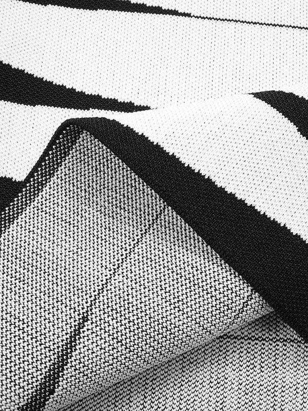 3Dimensional Knit Turtleneck Maxi Dress--1 shapeminow