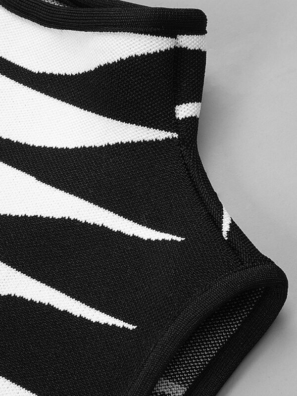 3Dimensional Knit Turtleneck Maxi Dress--1 shapeminow