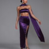 Adorable Purple Satin Maxi Dress 8 Adorable Purple Satin Maxi Dress 3