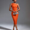 Sleek Girl Bandage One Shoulder Dress 8 Bandage bodycon one shoulder dress