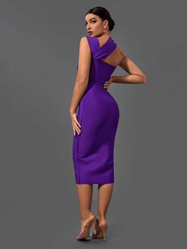 Women Fitted Sleeveless Cocktail Bandage Dress