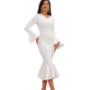 Elegant Long Sleeve Flare Midi Dress 8 Elegant Long Sleeve Flare Midi Dress 1