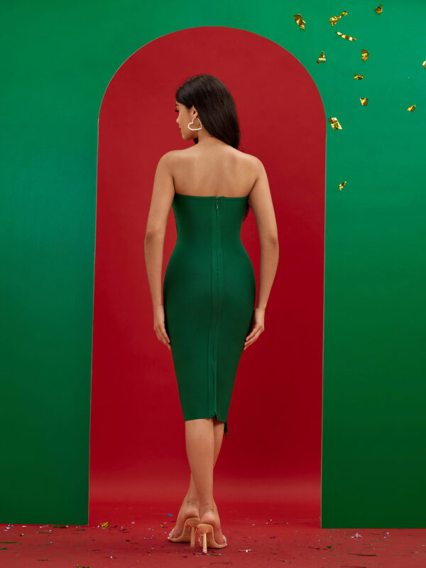 New Fashionable Off Shoulder Women Midi Party Bandage Dress