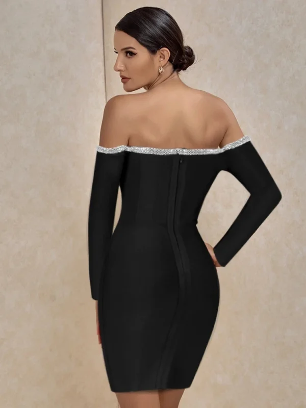 Empire Waist Mini Bandage Dress