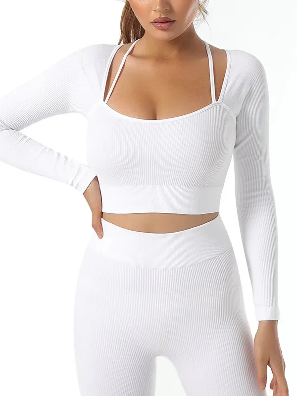 7 Style Seamless Yoga Leggings Pants and Tops