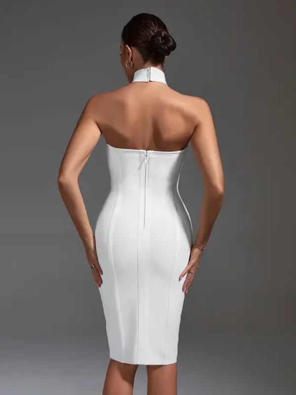 Vestidos Mujer Rhinestone Bandage Dresses