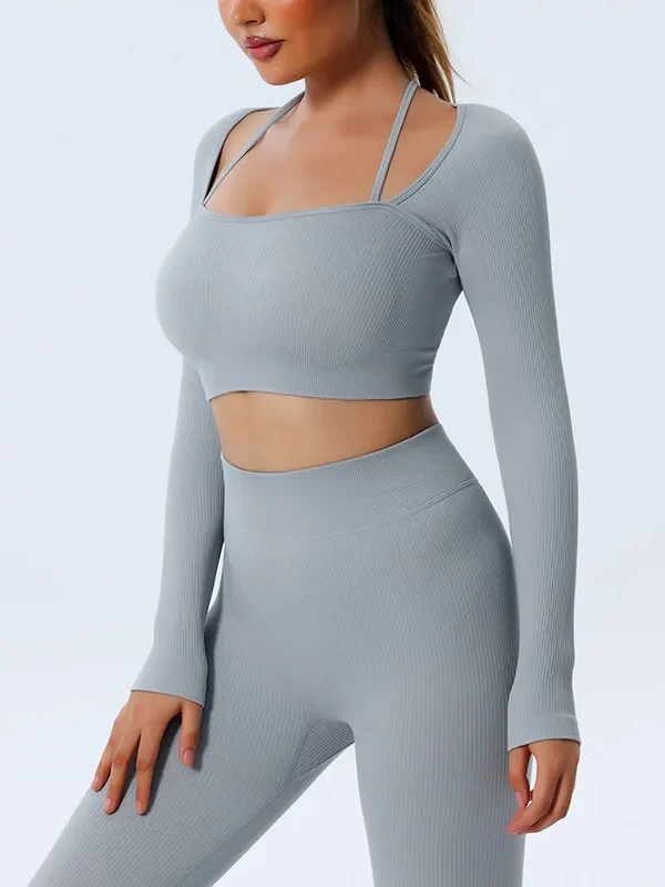 7 Style Seamless Yoga Leggings Pants and Tops