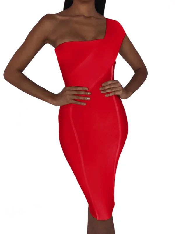 De Fiesta Largo Bodycon Bandage Dress- shapeminow