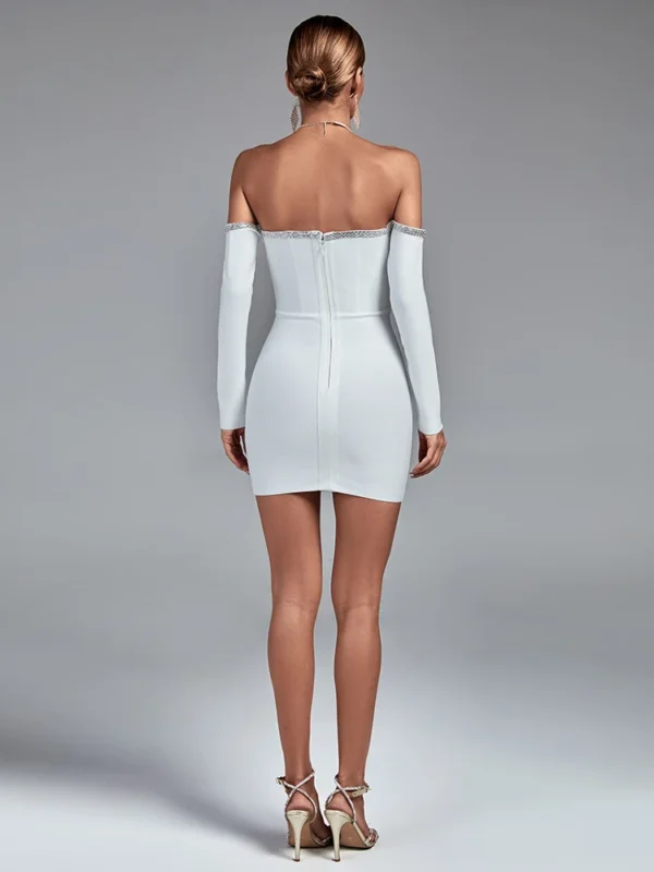 Empire Waist Mini Bandage Dress