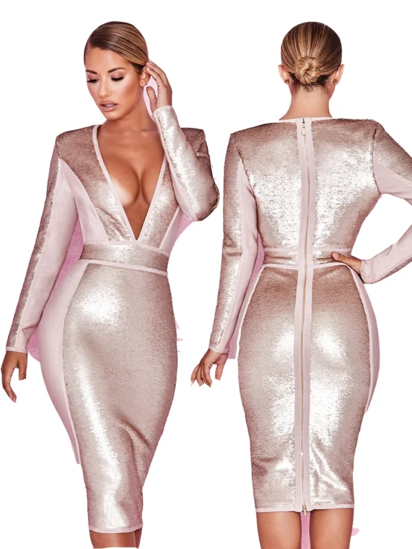 Hater Rose Gold Evening Dress