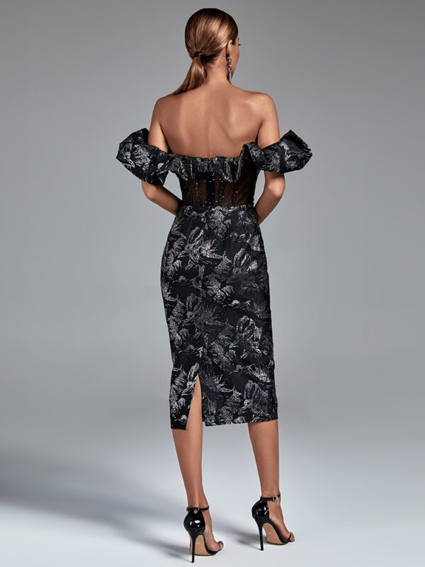 Shapeminow Jacquard evening dress