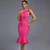 Mermaid Turtle Neck Midi Dress 10 shapeminow Mermaid Turtle Neck Midi Dress3 | ShapeMiNow is your go-to store for all kinds of body shapers, dresses, and statement pieces.