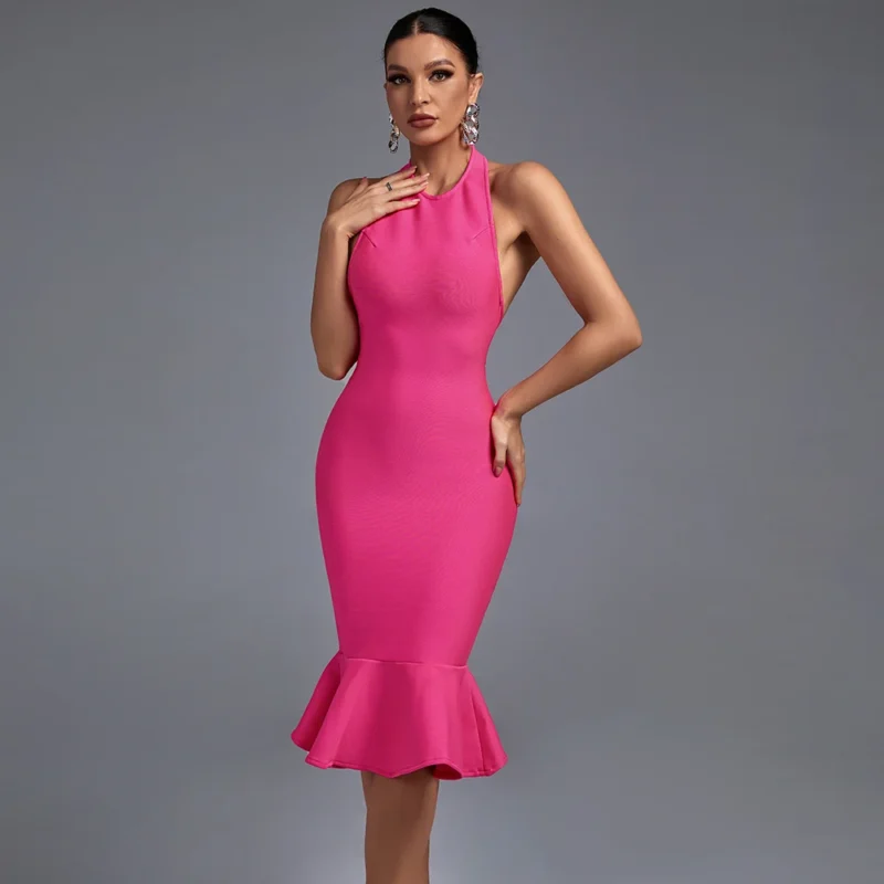 shapeminow Mermaid Turtle Neck Midi Dress3 | ShapeMiNow is your go-to store for all kinds of body shapers, dresses, and statement pieces.