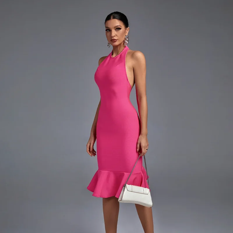 shapeminow Mermaid Turtle Neck Midi Dress4 | ShapeMiNow is your go-to store for all kinds of body shapers, dresses, and statement pieces.