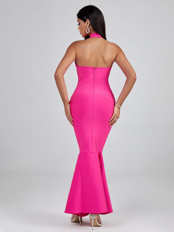 Mermaid Sexy Halter Backless Dress 1