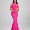Mermaid Sexy Halter Backless Dress 3