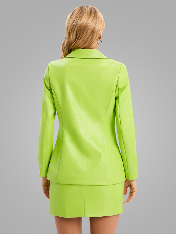 shapeminow Mini Skirt Blazer Suits Set – Two Piece