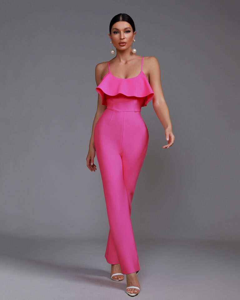 Spaghetti Strap Sleeveless Backless Bodycon Jumpsuits