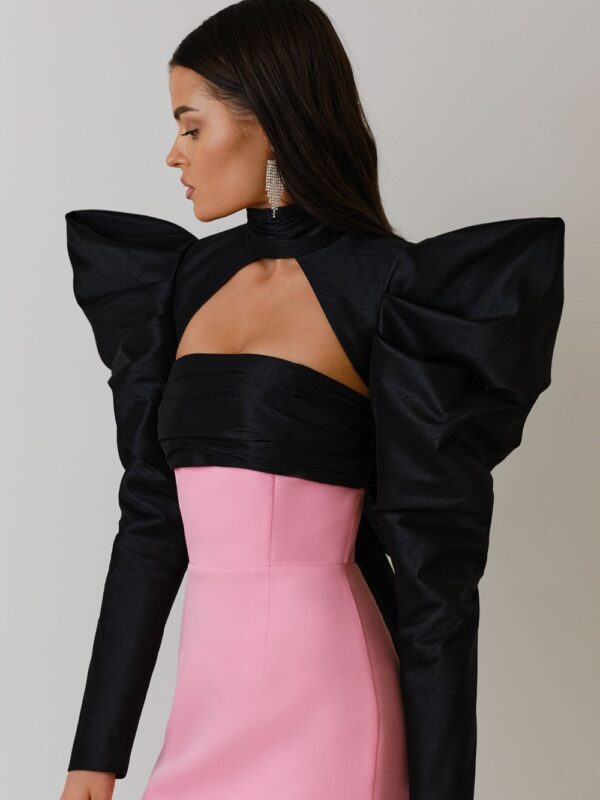 Puff Butterfly Bow Mini Dress