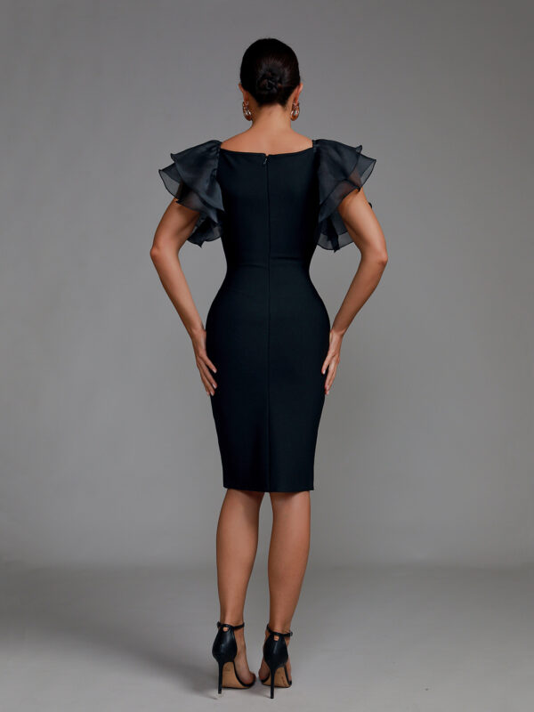 Shapeminow puff sleeve bandage dress