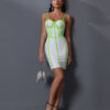 Sexy Spaghetti Strap Bodycon Mini Dress 9 Sexy Spaghetti Strap Bodycon Mini Dress White 2