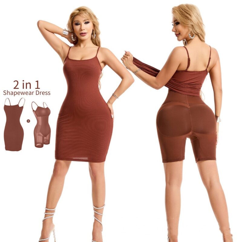 shapeminow Trifactor Corset Dress Multi Collor Knee Length | ShapeMiNow is your go-to store for all kinds of body shapers, dresses, and statement pieces.
