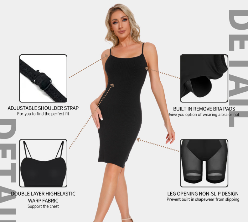 shapeminow Trifactor Corset Dress Multi Collor Knee Length4 | ShapeMiNow is your go-to store for all kinds of body shapers, dresses, and statement pieces.