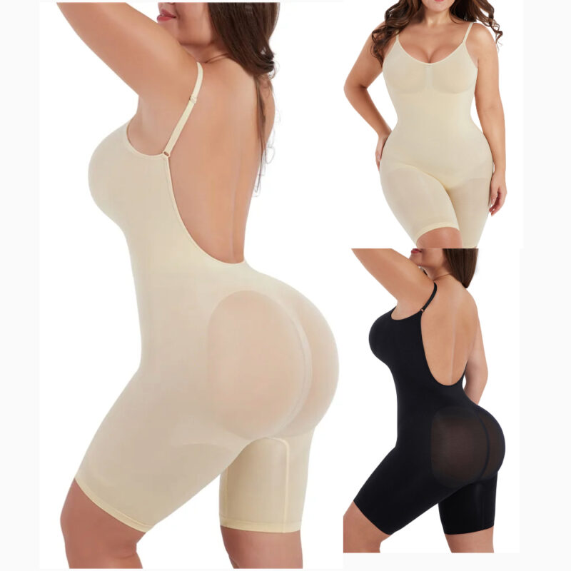 shapeminow shapeminow Open Back Seamless Waist Shaping Bodysuit Shapewear 1 16 1 | ShapeMiNow is your go-to store for all kinds of body shapers, dresses, and statement pieces.