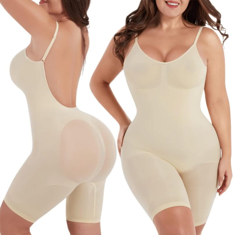 shapeminow shapeminow Open Back Seamless Waist Shaping Bodysuit Shapewear | ShapeMiNow is your go-to store for all kinds of body shapers, dresses, and statement pieces.